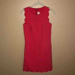Hot pink jcrew dress